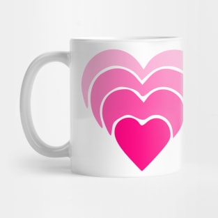 pink heart pattern Mug